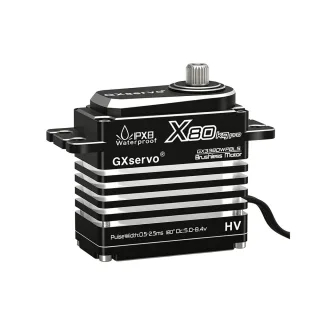 GXservo 80KG Digital Servo Brushless Motor High Torque Metal Gear IPX8 Waterproof for 1/8 1/10 1/12 Rc Car Robots Model