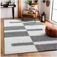 Sanat Hochflor-Teppich Milano 1254, auch als Läufer und in Rund, rechteckig, Höhe: 30 mm, Langflor, Shaggy, Wohnzimmer, Schlafzimmer, fußbodenheizungsgeeignet