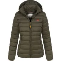 Geographical Norway Steppjacke Damen Herbst Jacke Steppjacke Outdoor leicht Kapuze Übergangsjacke