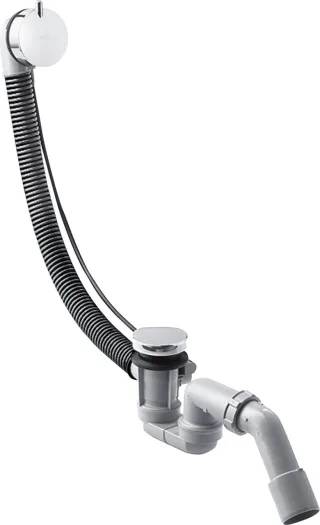 Hansgrohe Ab-u.Überlaufgarnitur Flexaplus S Komplettset chrom flex.Überlaufschlauch, 58150000 58150000