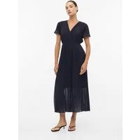 comma Maxikleid Kleid Plissiertes Kleid in Midilänge