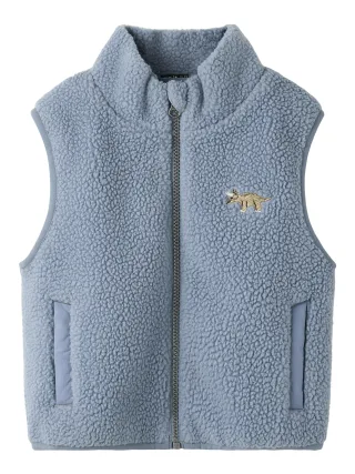 NAME IT - NMMMALL SHERPA VEST Flint Stone - Gr. - 104