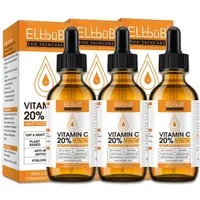 P-Beauty Cosmetic Accessories Gesichtsserum mit Vitamin C und E Hyaluronsäure Anti Aging Falten Vegan 60ml, 3-tlg., Enthält Vitamine, Farbmittelfrei, Farbstofffrei, Hypoallergen