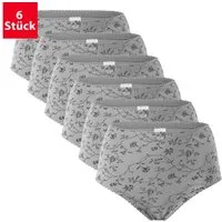 celodoro Taillenslip Damen Taillenslip 6er Pack, Microfaser, Blümchen-Muster