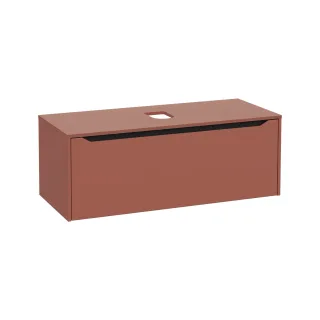 VitrA New Integra Square Waschtischunterschrank (Aufsatzwaschtisch) mit 1 Vollauszug 120 Matt,80295 80295