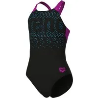 Arena Badeanzug G ARENA PAINTERLY SWIMSUIT V BACK mit UV-Schutz UPF50+, aus MaxFit Eco Material, in Stretchmaterial