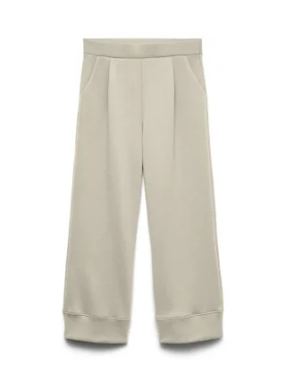 VERO MODA - VMUMA HW ANKLE PANTS JRS Oatmeal - Gr. - L