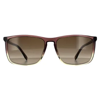 Hugo Boss Square Mens Braun Grau Braun Gradient Sonnenbrille