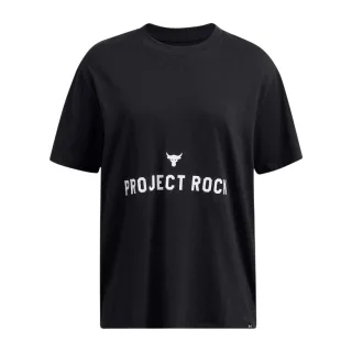 Under Armour - "Project Rock" T-Shirt für Damen, lose Passform (Schwarz)