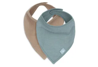 Jollein Lätzchen Bandana Sea Green/Biscuit, 2-Pack
