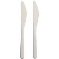 PAPSTAR GmbH Hängedekoration Mehrweg Messer 18,5cm, 50 Stk. - Weiß