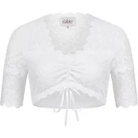 Nübler Dirndlbluse Dirndlbluse Kurzarm Nena in Weiß von Nübler