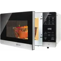 BAUKNECHT Mikrowelle MW 45 SL, Grill, 25 l, Mit Grill, Automatikprogrammen und Crisp für schnelle knusprige Pizza