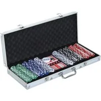 HOMCOM Pokerkoffer Konstruktions-Spielset