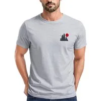 Neverless Print-Shirt Herren T-Shirt Logo Print Wald Silhouette Natur Aufdruck Outdoor mit Print
