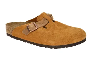 Birkenstock 1026665 BOSTON BRAIDED Damen Clogs mink Braun Echtleder-Fu?bett