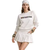 Moschino Strickpullover Couture Milano Pullover mit 3D-Stickerei Exklusivsten und hochwertigsten Kollektion von Moschino