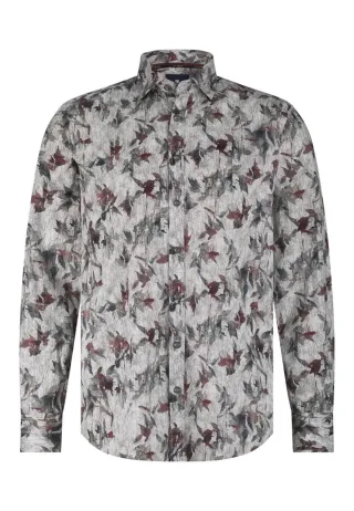 State of Art - Hemd mit Print rot - Gr. - 3XL