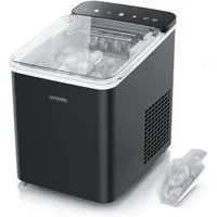 Arendo Eiswürfelmaschine Ice Maker Eiswürfelbereiter, max. 12kg Eiswürfe pro Tag, 1,1L Behälter, Automatische Abschaltung, Sichtfenster, Clean-Funktion, Warnfunktion