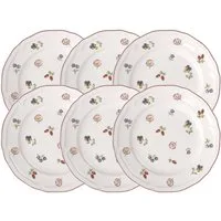 Villeroy & Boch Teller-Set Petite Fleur Frühstücksteller 21cm Set6, Premium Porcelain