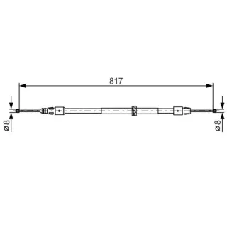 Bosch Handbremsseil hinten links rechts Mercedes Gl-Klasse M-Klasse