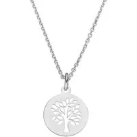 SCHOSCHON Kette mit Anhänger Halskette Anhänger Lebensbaum 925 Silber