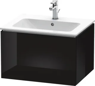 Duravit L-Cube Waschtischunterbau wandhängend Schwarz Hochglanz 620x481x400 mm - LC614004040 LC614004040