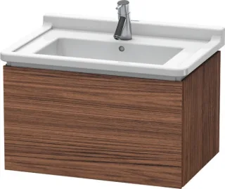 Duravit L-Cube Waschtischunterbau wandhängend Nussbaum dunkel Matt 670x469x408 mm - LC616402121 LC616402121