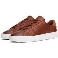 Tommy Hilfiger TH COURT CORE COGNAC Sneaker, Freizeitschuh, Halbschuh, Schnürschuh im coolen Used Look