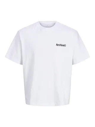 JACK&JONES - JCOMINERAL PHOTO BACK TEE SS CN JNR Bright White - Gr. - 164