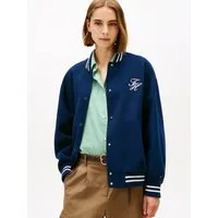 Tommy Hilfiger Bomberjacke DF WOOL VARSITY BOMBER mit Wolle