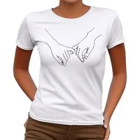 Banco T-Shirt Damen Love Paar Beziehung Infinity hochwertiger Druck, Größen XS - 6XL, 100% Baumwolle