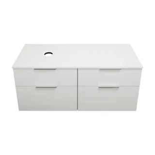 Burgbad Waschtischunterschrank Eqio 619x1400x550 Weiß Hochglanz, SGUU140LF2009 SGUU140LF2009