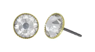 konplott - Ohrstecker - Black Jack gold/silver