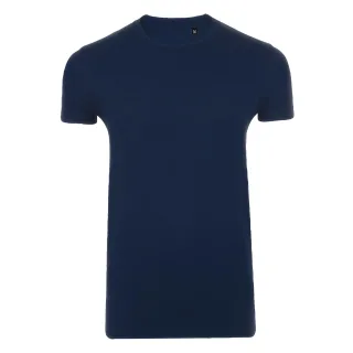 SOLS Herren Imperial Slim Fit T-Shirt mit kurzen Ärmeln (French Navy)