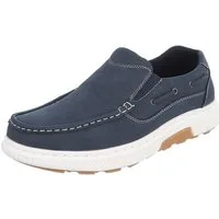 Coolwalk Herren Slipper Slip-On Halbschuh sportlich modern Slipper (92009891) Flach Slipper in Dunkelblau