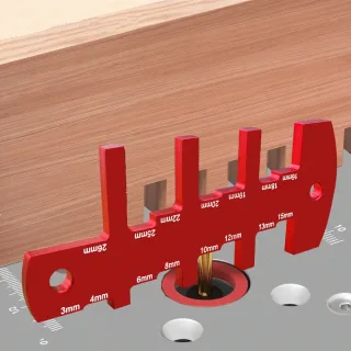 Aluminum Router Depth Gauge Tool 3-26mm Height Measuring Device Woodworking Table Saw Setup Cutting Blade Tool