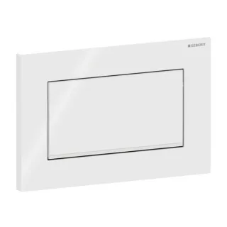 Geberit Sigma 10 Square Betätigungsplatte 115893KJ1 weiß / hochglanz-verchromt