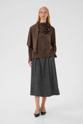 Langarm-Bluse KBBlanca Feminine brown