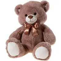 Heunec® Kuscheltier Bär mit Schleife kitt, 55 cm, enthält recyceltes Material