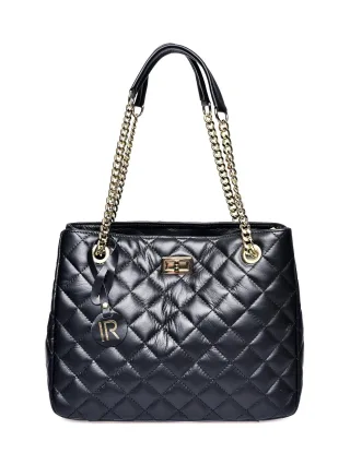 Isabella Rhea Schwarz Rindsledertasche