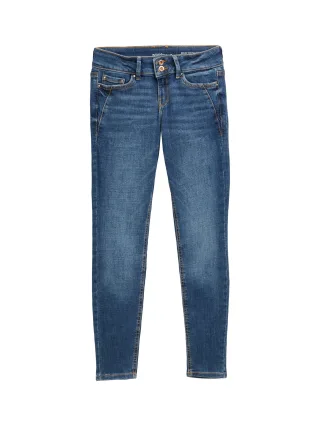 Denim Tom Tailor - TTJONA EXTRA SKINNY Jeans Used Mid Stone Blue Denim - Gr. - 27