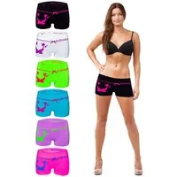 TEXEMP Panty 6er Pack Damen Panty Panties Slips Microfaser Hotpants Unterwäsche (Spar-Set, 6-St)