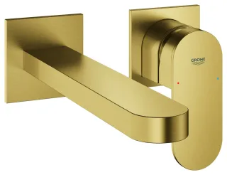 GROHE 2-Loch-Waschtisch-Wandbatterie Plus 29306_4, FMS Ausladung 203mm cool sunrise geb., 29306GN4 29306GN4