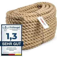 STANKE Seil Juteseil gedreht 6mm Kordel Tauwerk Kratzbaum (Naturseil), imprägniert