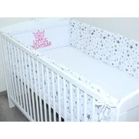 Primawela Bettnestchen Nestchen Applikation 360 cm Bettumrandung Baby Bett Kinder Kopfschutz