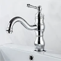 LuxusKollektion Waschtischarmatur Wasserhahn Bad Waschtischarmatur Mischbatterie 360° Chrom Messing