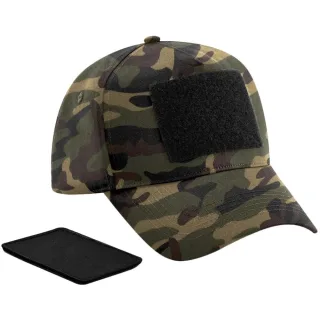 Beechfield - Baseball-Mütze Abnehmbarer Aufnäher (Dschungel Camo)