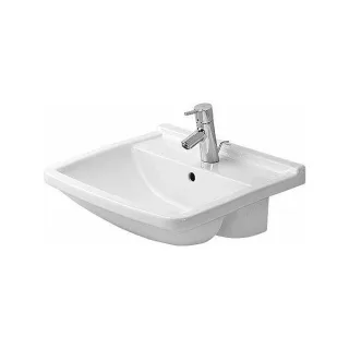 Duravit Starck 3 Halbeinbauwaschtisch 0310550000 55 x 46 cm, weiss, für Einbau von oben