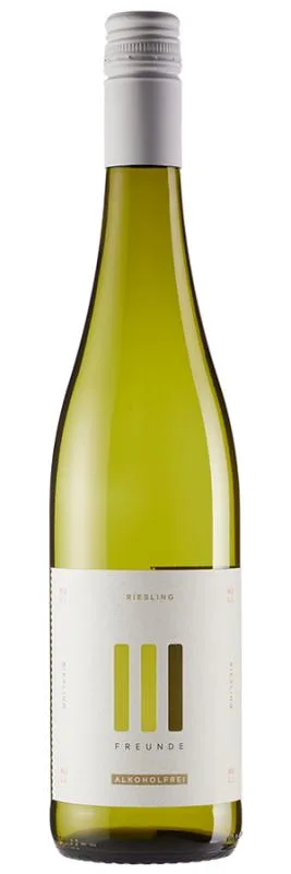 III Freunde Riesling Null alkoholfrei - III FREUNDE - Deutscher Weißwein